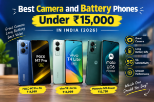 Best Camera and Battery Phones Under ₹15,000 in India (2026)